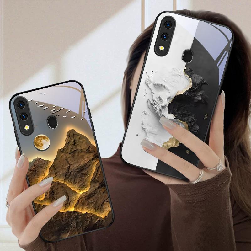 Snow Mountain Cluster For Samsung Galaxy A20 A20s 21s A22 A23 A24 A25 A26 A42 A90 A50 A55 52s A56 A70 A71 72 Glass Phone Case