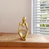 Korean Style Abstract Thinker Resin Figure Ornament for Home Décor and Photography Props