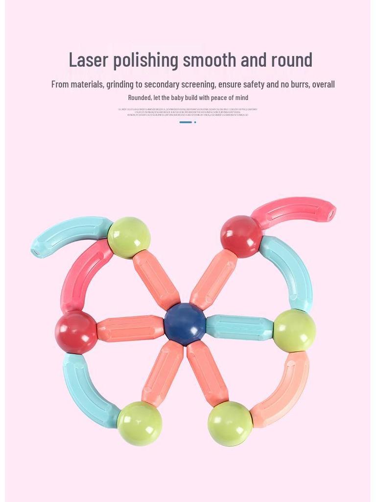 Large Magnetic Building Blocks for Children's Play and Relaxation