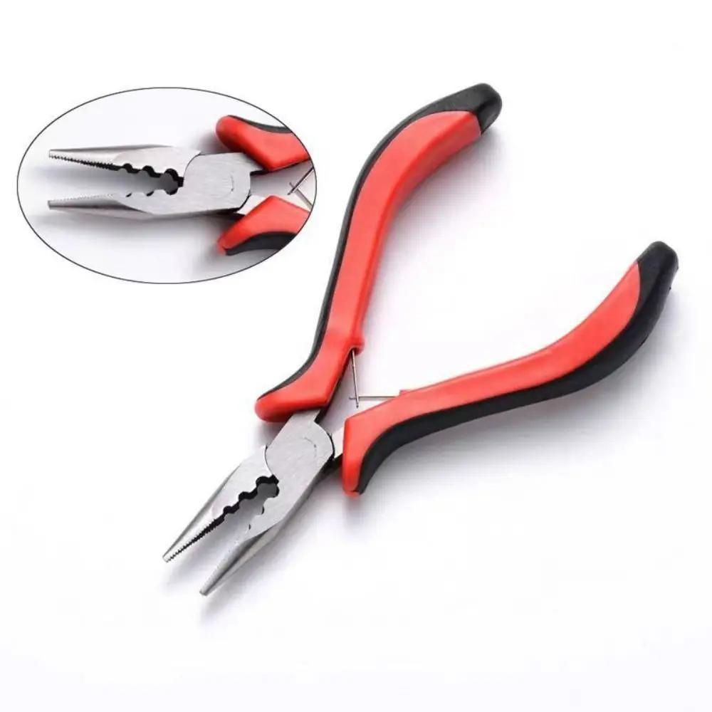 Professional Hair Extension Pliers Steel Tongs 3 Holes Pliers Durable Steel Puller for Nano or Micro Ring