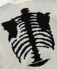 VASTIC Bone Jacquard Hoodie Knit_White / Black