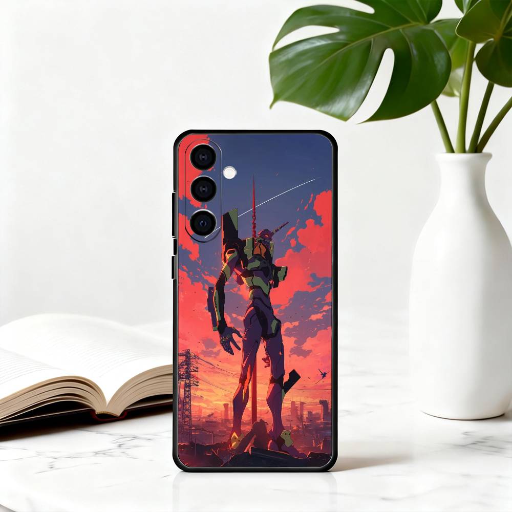 

Anime EVA E-Evangelions cool Phone Case For Samsung Galaxy A73,A72,A71,A70,A53,A52,A51,Others Soft Black Cover Samsung a51 4g