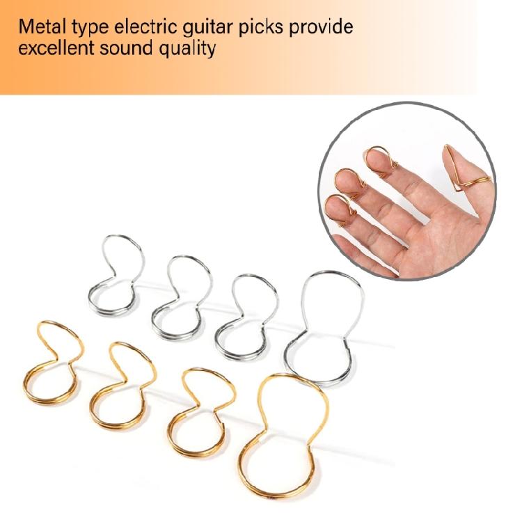 4Pcs/pack Butterfly Guitar Finger Picks Thumb Picks Adjustable Plectrums Stringed Instrument Guitar Picks Finger Picks