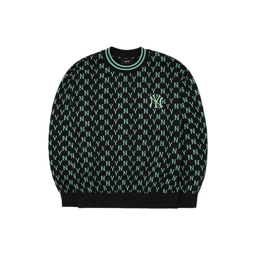 MLB Sweatshirts Unisex Black Crew Neck Moderate Regular 3AMTM0926-50BKS