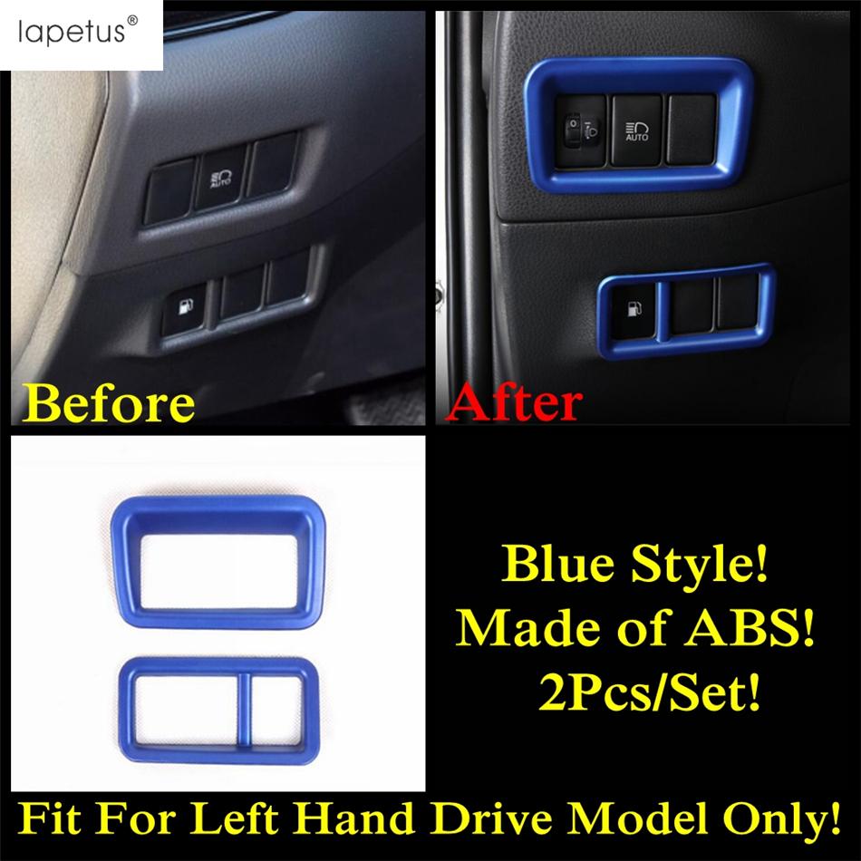 Head Light Lamp Handle Bowl Shift Gear Knob Steering Wheel Cover Trim For Toyota C-HR CHR 2016 - Blue Accessories Interior