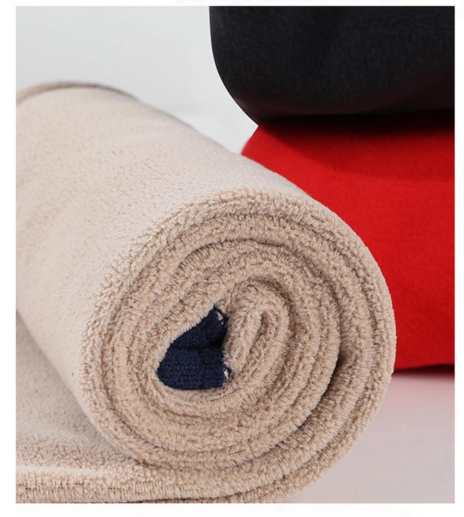 Women's Plus Size Fleece-Lined Lambswool Dralon Crew Neck Warm Underwear Set for Winter Cold Protection