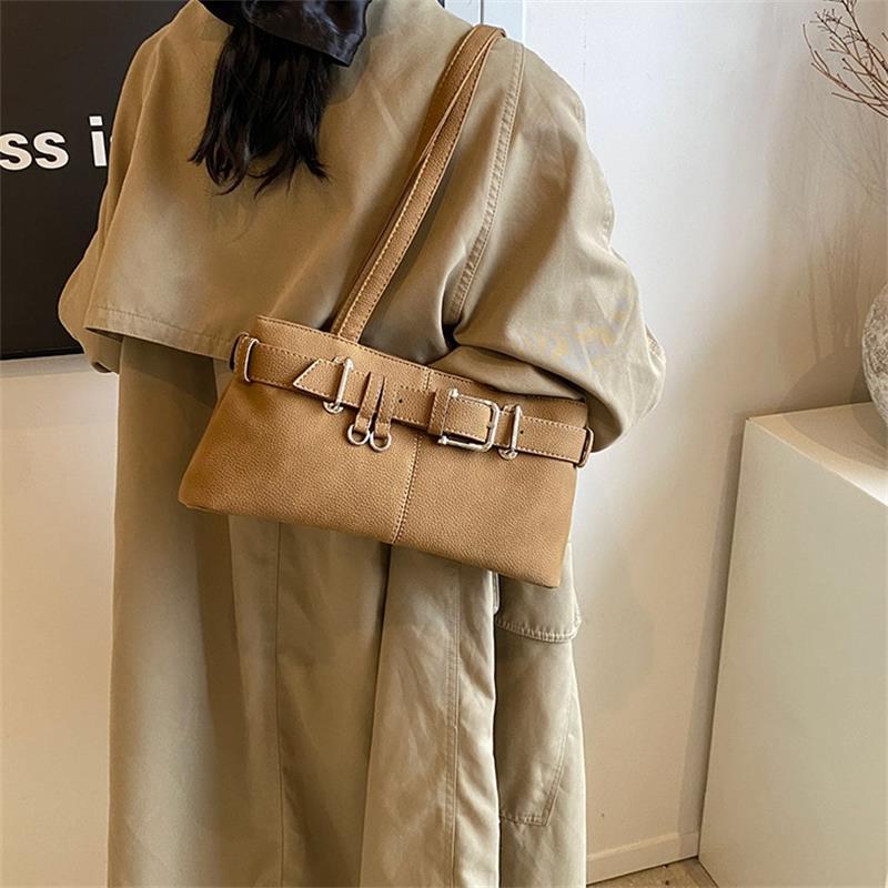 High Quality Retro Versatile Women'S Shoulder Tote Bag Underarm Bag  Handbag Large Capacity Commuter Bag Girl Purse Gift