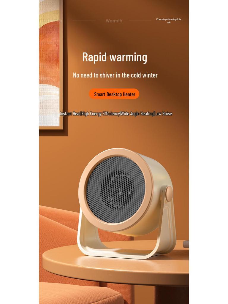 Compact Office Desktop Electric Heater - Fast, Energy-Saving, Portable Mini Heater