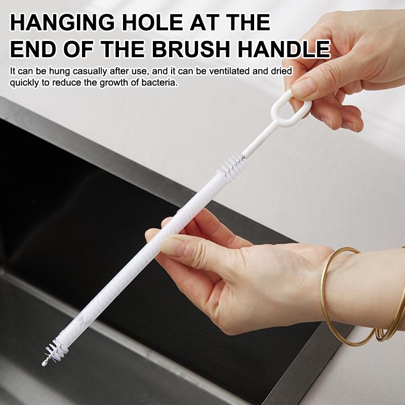 1/4Pcs Straw Cleaner Brush 4 Diameters Full Coverage Bristles Extra Long Pipe Straw Cleaners Brush For Tumbler Sippy Cup Kettle