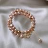 100% Natural Baroque Pink Freshwater Pearl 14K Gold Filled Female Chains Necklace  For Women Valentine's Day Gifts
