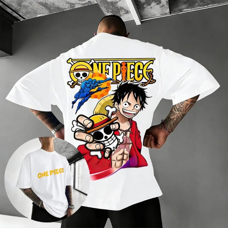 Oversized Vintage One Piece Luffy Anime Graphic T Shirt Men Women Short Sleeve Tee 2026 Summer Y2k Streetwear Casual Tops Unisex