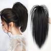 Synthetic Black Straight Half Ponytail Extension Claw Clip Hairpiece For Ponytail Hair Heat Resistant Women Party Hair Accessories
