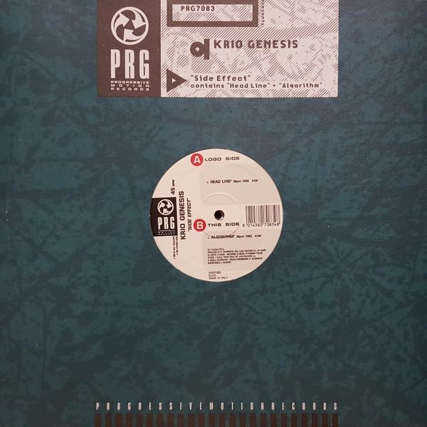 

12inch Record KRIO GENESIS Side Effect PGR7083 PRG 1996 Italy Dance Electronica Used