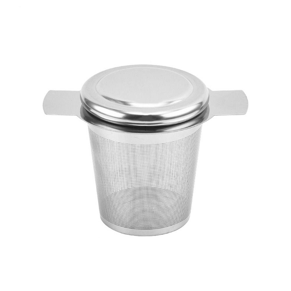Infuser Teapot Lid Fine Stainless Steel Mesh Filters Leaf Spice Filter Infuser Tea Strainer