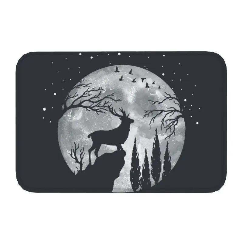 Custom Deer Doormat Mat Anti-Slip Kitchen Bath Living Room Rug Carpet 40*60cm