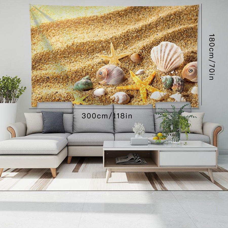 Beach Tapestry Bedroom Bedhead Wall Hanging Tapestry Wall Decoration Suitable For Living Room, Bedroom, Home Decor, Room Decor