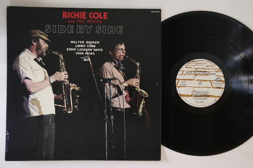 LP Record RICHIE COLE, PHIL WOODS - Side By Side K26P6055 SEVEN SEAS 1980 Japan Jazz Used