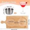1 Set Salt-and-pepper 5*5*3cm Margarita Salt Rim Set Cocktail Bar Serving Tray With Stainless Steel Bowl Barware Bar Tools