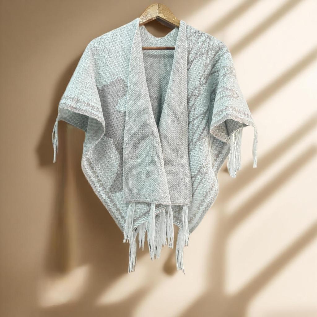 Bohemian Ethnic Women's Shawl: Versatile Travel Cape