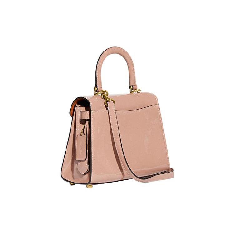New COACH Cow Leather Handbag, Shoulder Bag, Crossbody Bag Medium Size Women's Pink CH725-B4BH5