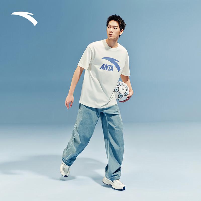 ANTA Men's Logo Print Loose Fit T-Shirt