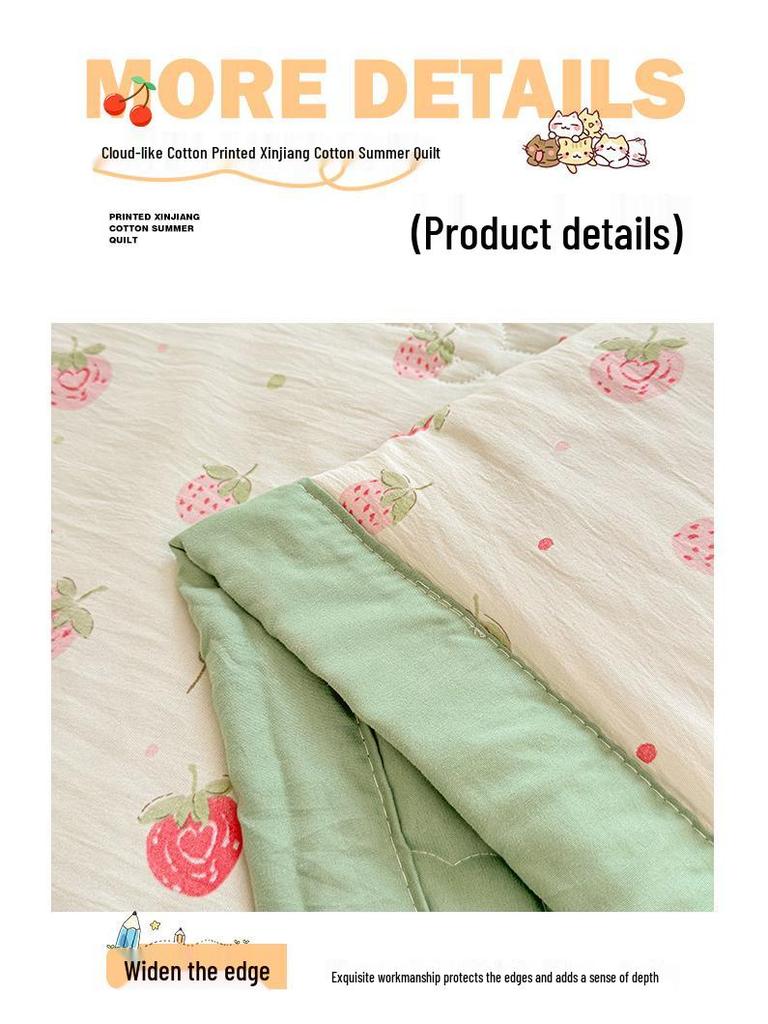 All-Season Machine Washable Children's Summer Quilt - Suitable for Air Conditioning and Home Use