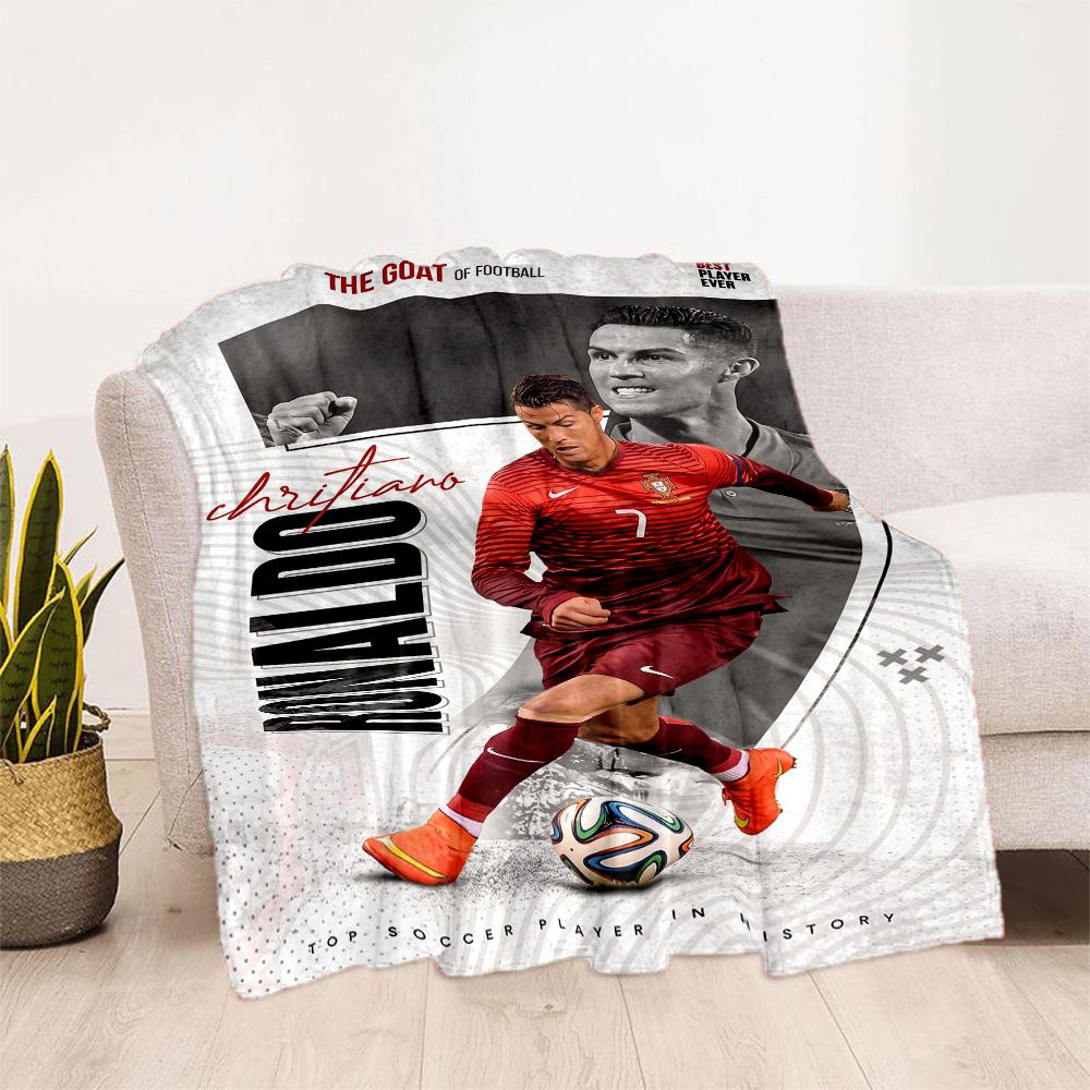 Ronaldo's Soccer Legacy Blanket Soft & Cozy Suitable for Sofa Bed Bedding Four Seasons Universal Warmthful Decor