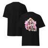Pink Lady Brossover Watercolor Motorcycle Tee Design