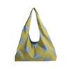 All-match Cloth Orchid Vest Bag Korean Style Retro Canvas Shoulder Bag Flower Large Capacity Lazy Style Messenger Bag Travel