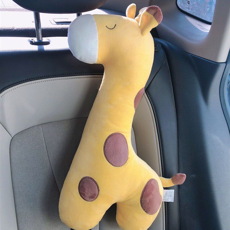 

Car Seatbelt Pillow Shoulder Pad Neck Pillow Cartoon Seatbelt Cover Cute Child Seatbelt Holder New Giraffe Left