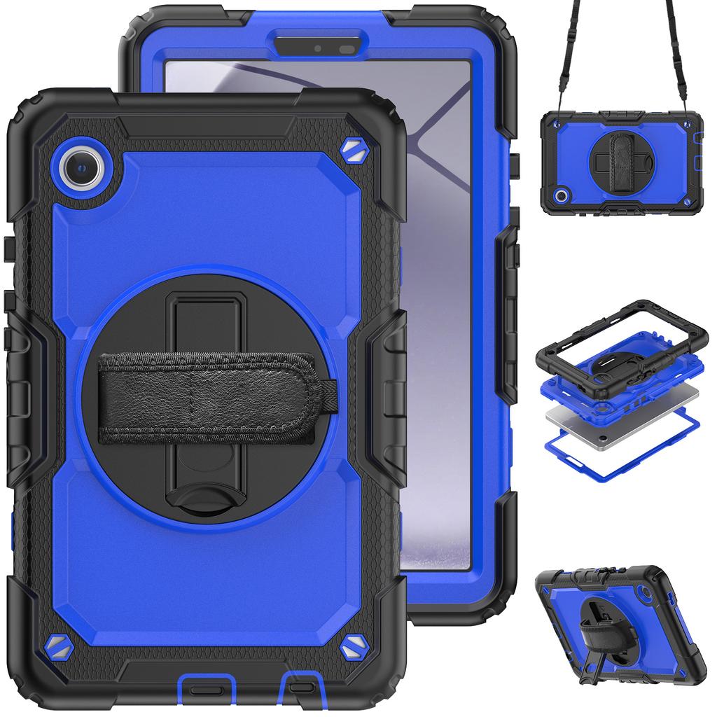With Screen Protector Case For Universal Samsung Galaxy Tab A11 A9 8.7" SM-X133 X135 X110 X115 X117 Hybrid Stand Cover