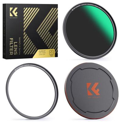 K&F CONCEPT 77mm Magnetic ND64 Filter + Lens Cap Set