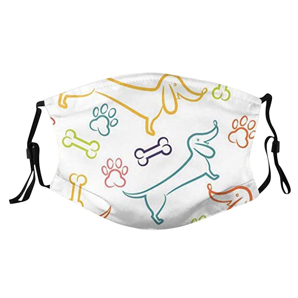 Dog PrintAdult Mask Washable Reusable Pollution Cover Face