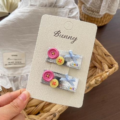 Cartoon Embroidery Children's Hairpin Cute Mushroom Girl Bangs Side Clip Hairpin Hair Clip Kids Hair Accessories Headwear