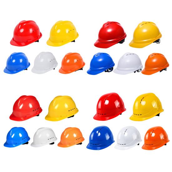 Construction Head Protection Hard Hat Adjustable Breathable Lightweight Men Women Outdoor Industrial Work Security Helmet with Ventilation System