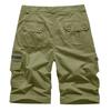 Men's Cargo 3/4 Pants - Vintage Loose-Fit Multi-Pocket Work Shorts