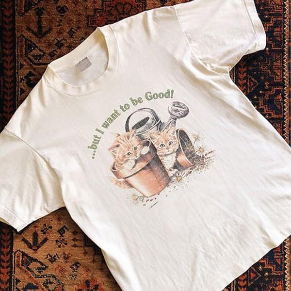 

Retro Vintage Garden Kittens 90s Styles Unisex Short Sleeve TShirt S5XL Unisex T-Shirt M
