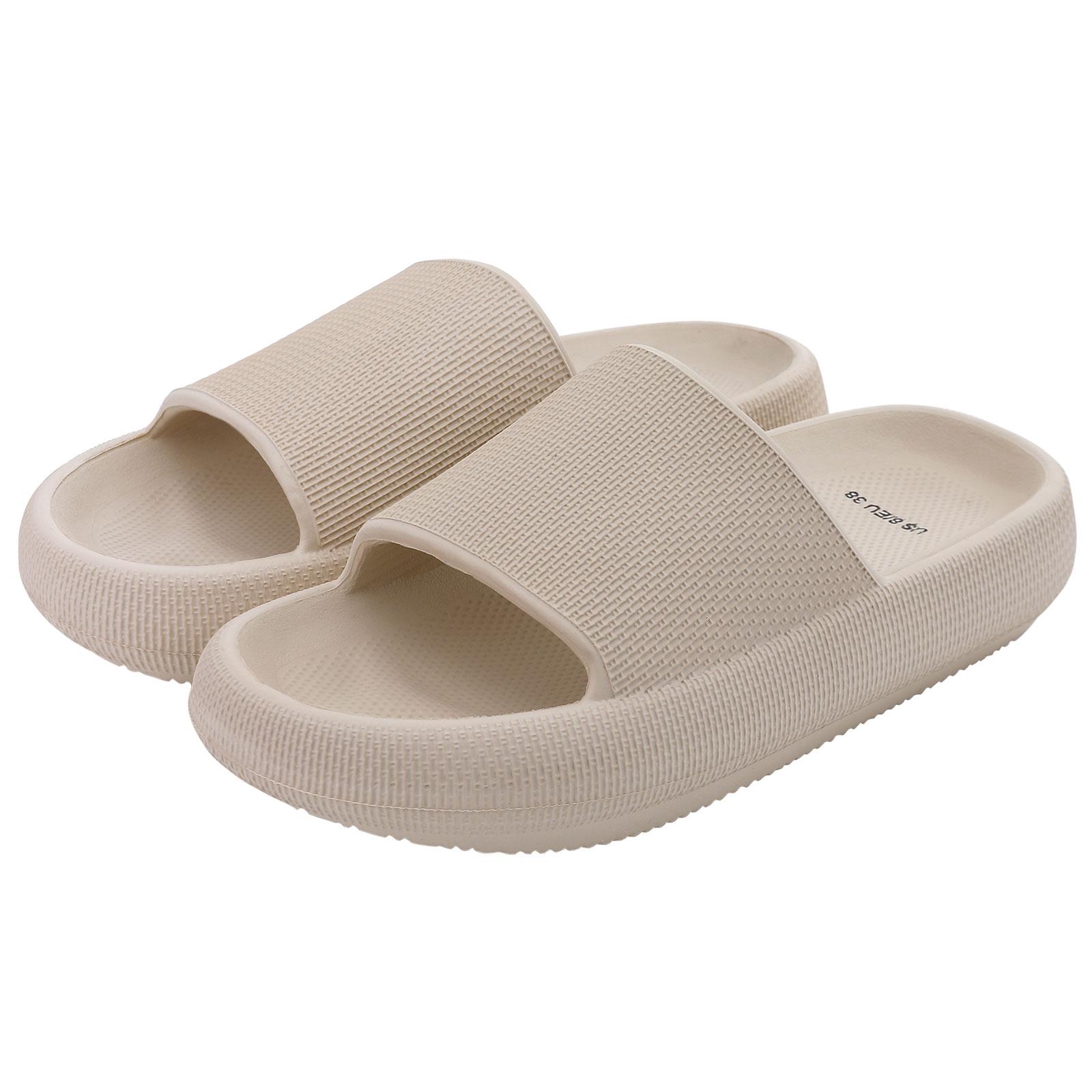 мода Comwarm модные толстые тапочки для женщин домашние мягкие сандалии на платформе — фото 9