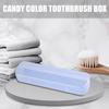 Toothbrush Travel Case Portable Toothpaste Brush Container Leakproof Hygienic Toothbrush Holder For Travel Camping RV Road Trip