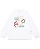 ESCAPEFROM 3D Cloud Print Long Sleeve White