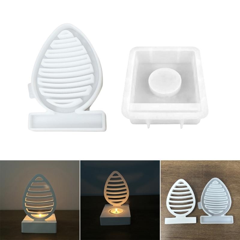 Eggs Shaped Candle Holder Molds with Base for Festival Decorations Candle Holder Tealight Holder Table Ornament