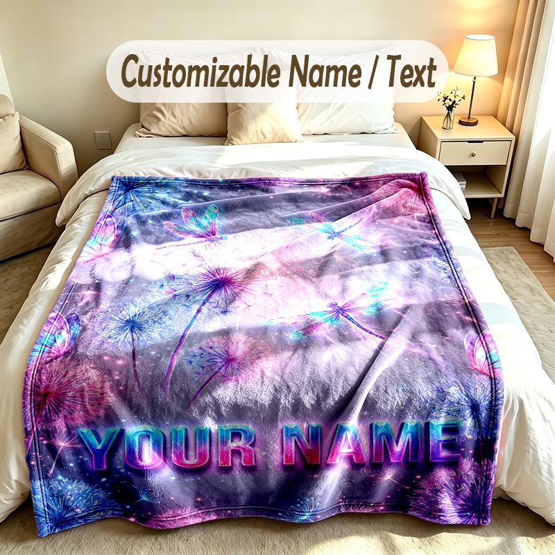 Drachen Phoenix Thema Weiche Decke Personalisierter Benutzerdefinierter Name Text Druck Warme Decke Haus Sofa Schlafzimmer Dekor