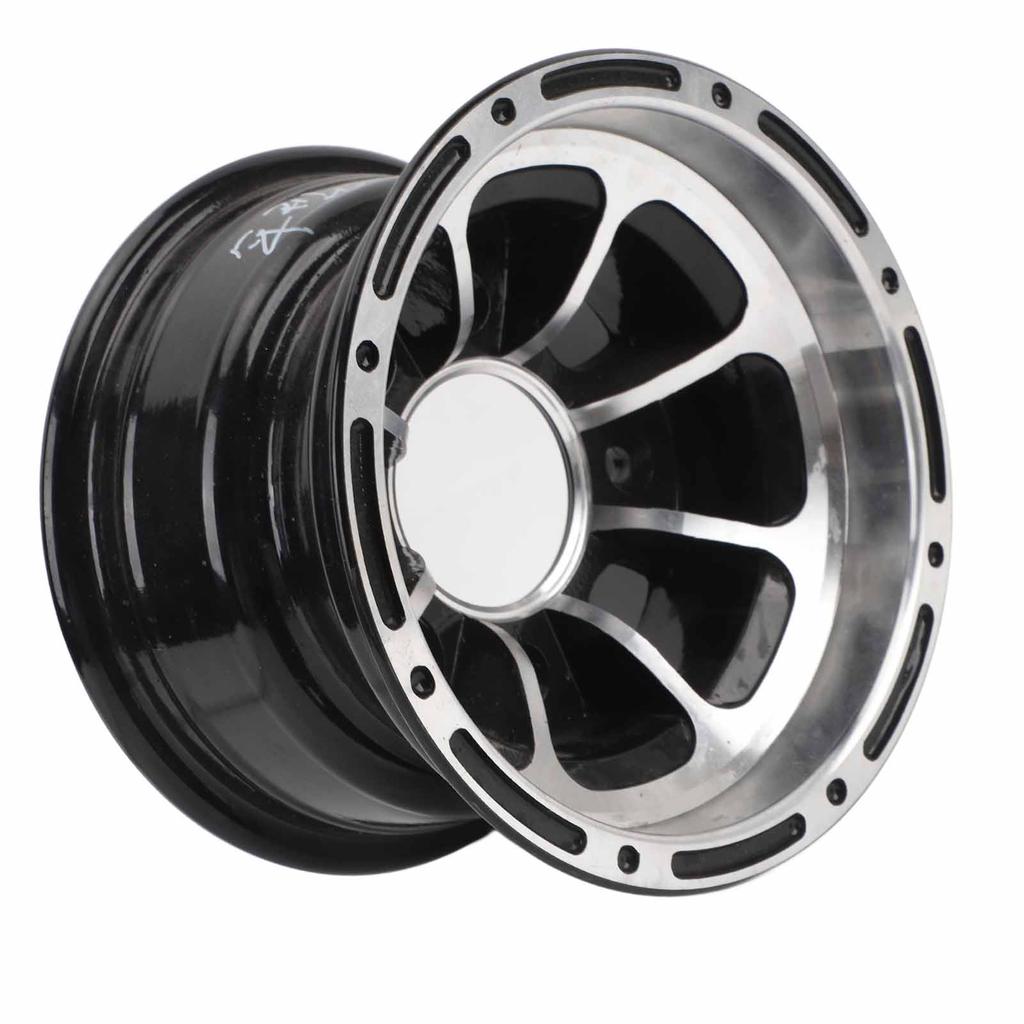 8in ATV Wheel High Strength Sporty Look Aluminum Alloy Wheel Rim for Quad Bike Go Kart Golf Cart Front Width: Approx.