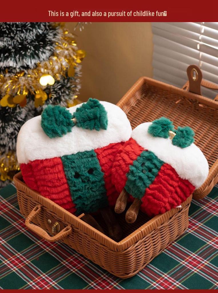 Cute Christmas Cushion Plush Toy: Tree, Cookie Man, Gift Box Doll