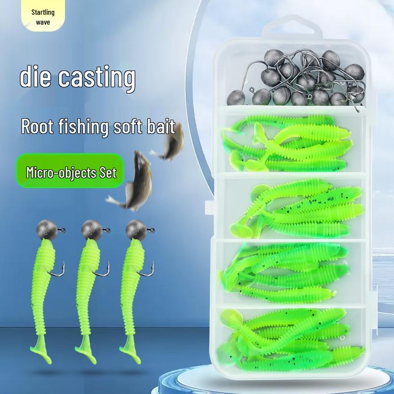 Набор рыболовных приманок Jinglang с крючками свинцовой головкой