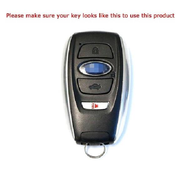 Black Carbon Fiber Pattern Key Fob Cover For Subaru BRZ Legacy Impreza WRX/Sti