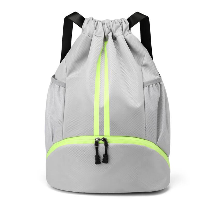 Women's Sports Drawstring Backpack with Shoe Compartment
