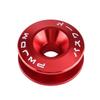 Aluminum Alloy Car Quick Release Fender Bumper Washers 9 Colors Set of 4 Durable (Red)