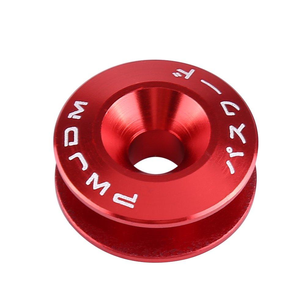 Aluminum Alloy Car Quick Release Fender Bumper Washers 9 Colors Set of 4 Durable (Red)
