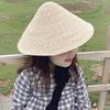 Cappello da Sole in Paglia per Bambini con Ampie Falde e Design Traspirante, Cappello alla Moda per la Protezione Solare per Gioco all'Aperto in Spiaggia